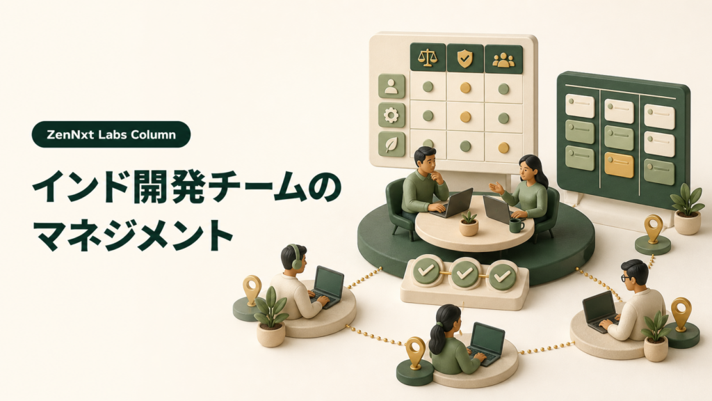 インド開発チームのマネジメント|任せる範囲とレビューの設計を表したコラム画像